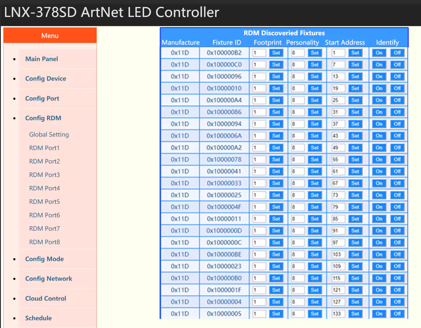 RDM DMX LED Controller