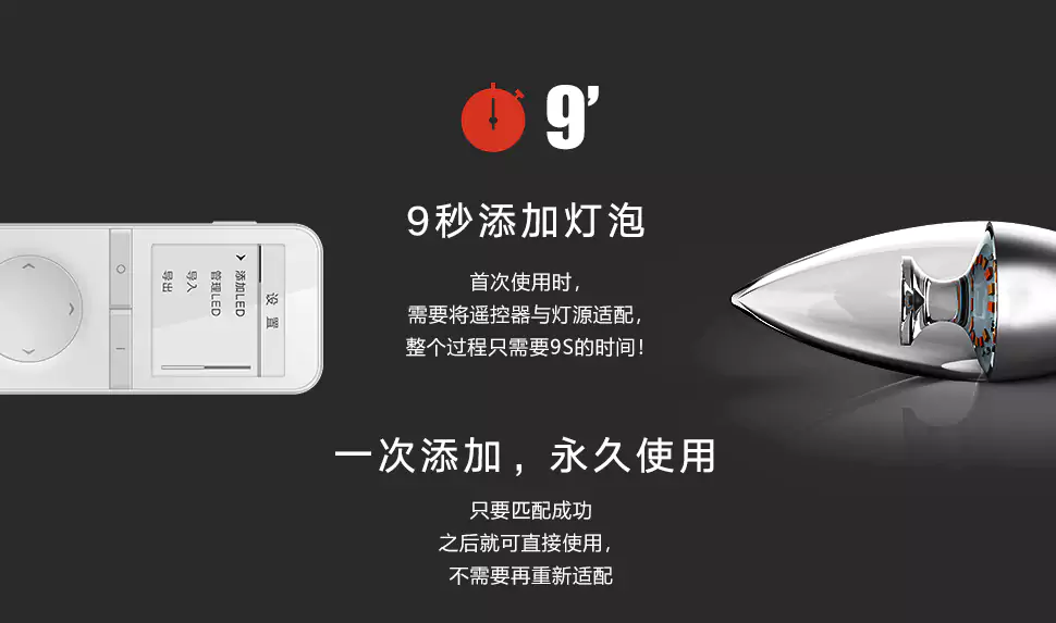 E27智能遥控灯泡